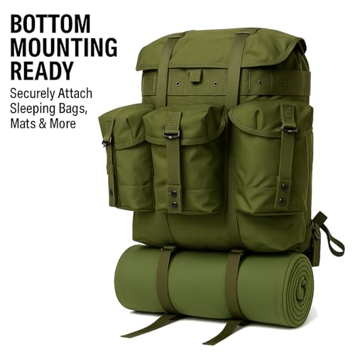 MT Military Alice Pack Medium Army Survival Combat ALICE Rucksack Backpack 50L Olive Drab