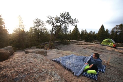 Coleman 45°F Double Sleeping Bag, Queen Size XL Tandem Sleep Sack with Big & Tall Design, Zips Apart into 2 Sleeping Bags,...
