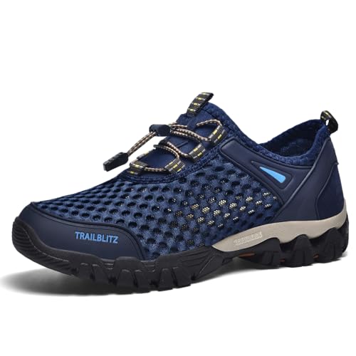 TRAILBLITZ Water Shoes Men Quick Drying Outdoor Hiking Barefoot Boat Footwear Aqua Shoes for Water Sport Waders Diving Hik...