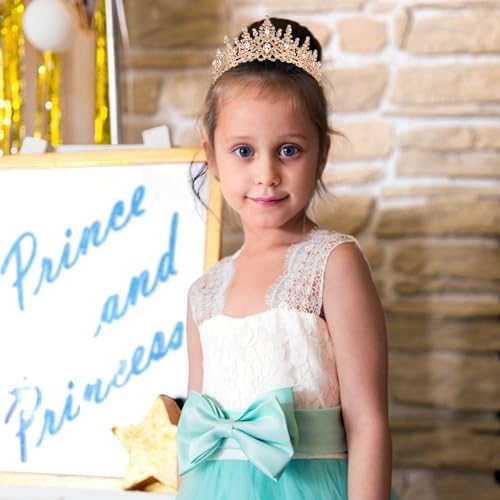 COCIDE BIRTHDAY GIRL Sash for Women Happy Birthday Sashes and Crowns for Girls Crystal Tiaras for Princess Gold Party Deco...
