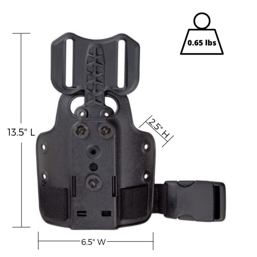 SAFARILAND Drop Flex Adapter with Single Strap Leg Shroud for Gun Holsters