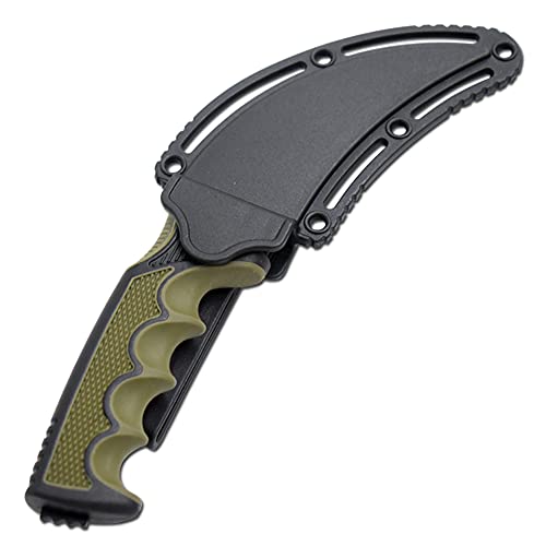 Snake Eye Tactical 9" Hunting Survival Knife Curve Saw Back Blade With Molded Sheath. (GN-3)