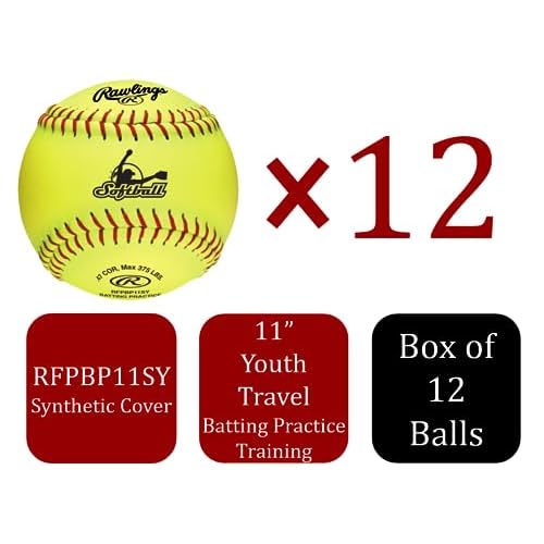 Rawlings | Batting Practice Softballs | 11" & 12" Options | 6 & 12 Count Options