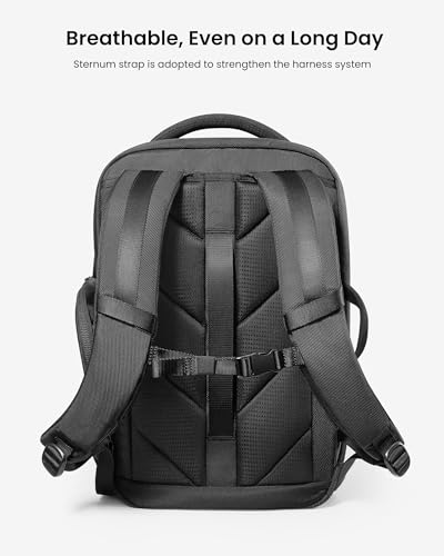 tomtoc Laptop Backpack X-Pac Techpack Designed for Business Professional Commuter, City Compact Backpack for 16-inch MacBo...