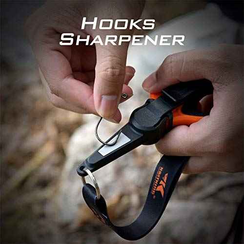 KastKing Fishing Line Scissors, Braided Line Cutters, w/Sheath, Super Sharp 3CR13 Japanese Stainless Steel Blades, Non-Slip TPR Handles, Includes Lanyard