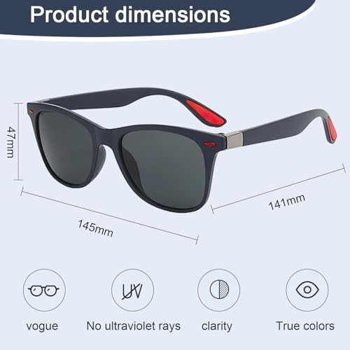 Classic Sunglasses Polarized Eyewear, Stylish Outdoor Sport Sunglasses for Men and Women, Perfect for Driving and Vacation
