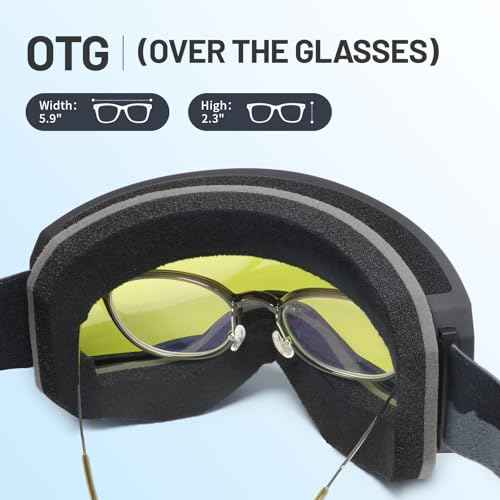 Supertrip Ski Goggles for Women Men, Anti-Fog UV Protection Snow Goggles Snowboard Goggles for Adult Youth