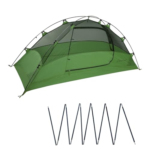 Clostnature Lightweight Backpacking Tent - 1 Person Ultralight Tent with One Tent Pole, Camping Tent with Replacement Pole...