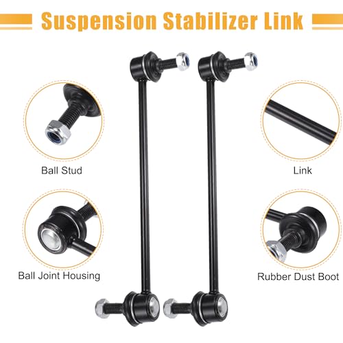 X AUTOHAUX 2pcs Front Sway Bar Links Stabilizer Link Kit for Fiat 500X 2016-2019 for Jeep Compass 2017-2022 for Jeep Reneg...