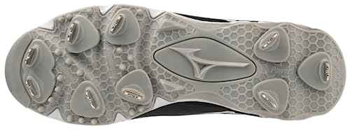 Mizuno Women's 9-Spike Swift 8 Low Metal Softball Cleat, White-Black, 11.5