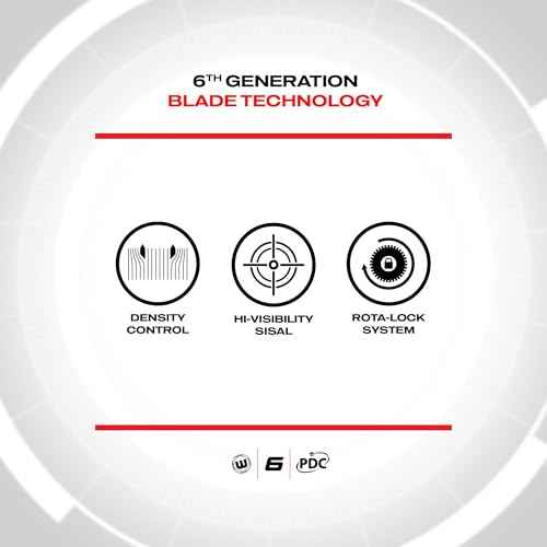 WINMAU Darts Blade 6 Professional Bristle Dartboard with Official Tournament Specifications | Endorsed by The PDC
