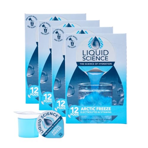 Java House Liquid Science Arctic Freeze Single Serve Hydration Pods - Peel and Pour - Cool Blue Raspberry Hydration - Pack...