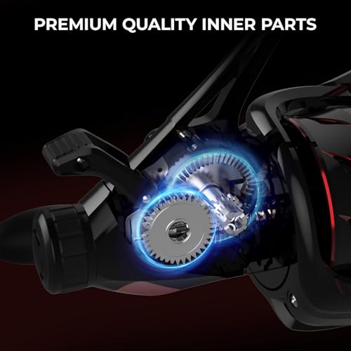 KastKing Sharky Baitfeeder III Spinning Reel 10+1 Shielded Stainless Steel BB - Carbon Fiber Drag for Live Liner Bait Fish...