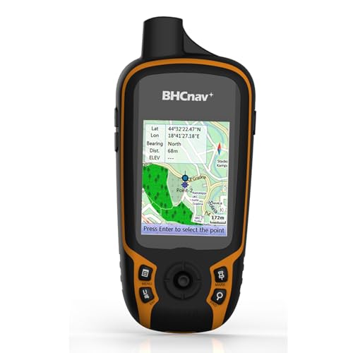 BHCnav NAVA F30 Handheld GPS Units,Colorful Map Handheld GPS Navigation Device,Land Accuracy Surveying GPS Equipment for O...
