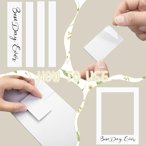 BreezeHug 32 x 24 Inch Large Wedding Quinceanera Photo Booth Prop Picture Frame DIY PVC Cutouts Photo Booth Prop Selfie fo...