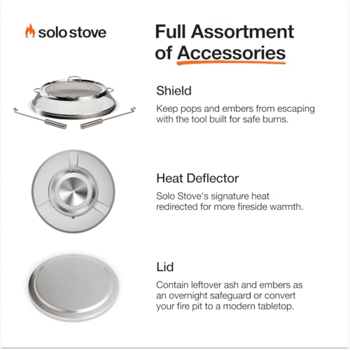 Solo Stove Bonfire with Stand | 19.5" Smokeless Fire Pit, Removable Ash Pan | Portable Stainless Steel Wood Burning Outdoo...