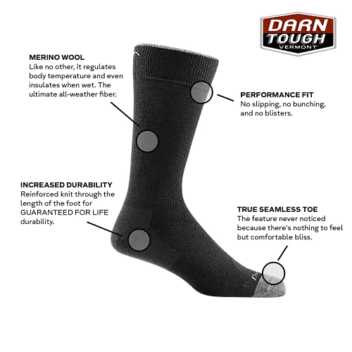 Darn Tough Men's Solid Crew Lightweight Sock (Style 6032) -
