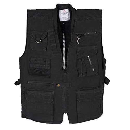 Rothco Outback Vest, Black, X-Large