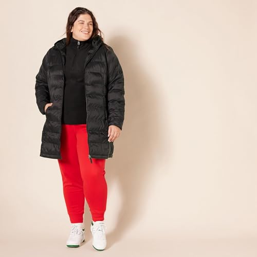 Amazon Essentials womens Lightweight Water-Resistant Packable Hooded Puffer Coat (Available in Plus Size)