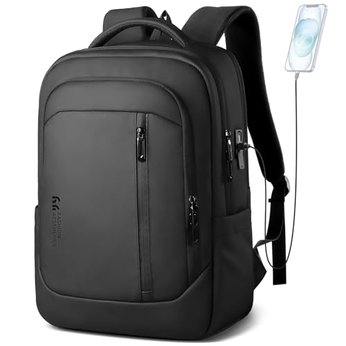 17 Inch Laptop Backpack for Travel, Business Laptops Backpack with USB Charging Port for Men/Women, Water Resistant Work C...
