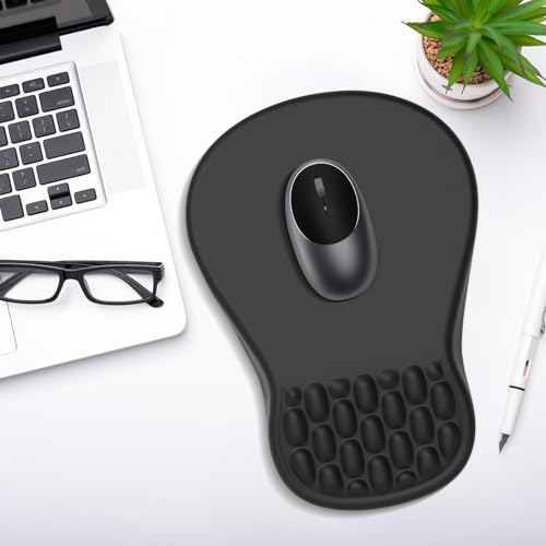 YIWEI Ergonomic Mouse Pad with Wrist Support - Gel Memory Foam Mouse Mat for Computer Keyboard & Laptop - Non-Slip Base, P...