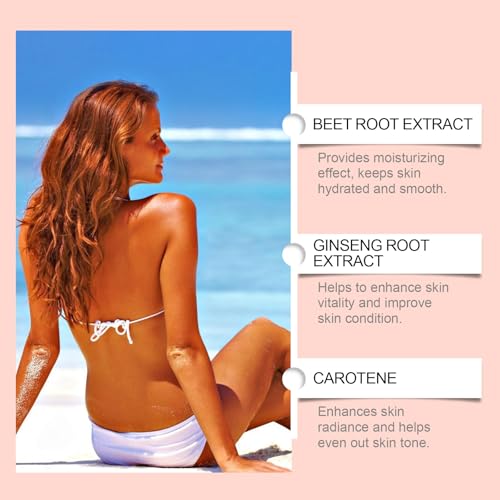 2PCS Herbal Sun-Kissed Body Serum, Beach-Ready Hydration & Natural Wheat Glow Enhancer, Long-lasting Moisturizing for Sens...