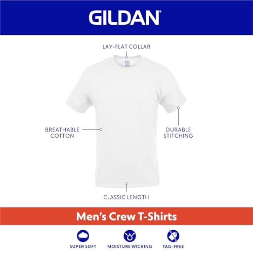 Gildan Men's Crew T-Shirts, Multipack, Style G1100