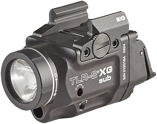 Streamlight 69437 TLR-8 X G sub 500-Lumen Rail-Mounted Tactical Weapon Light with Integrated Green Aiming Laser Exclusivel...