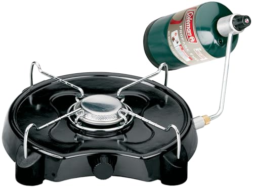 Coleman PowerPack 7,500 BTU Propane Camping Stove, Portable Adjustable Burner with Precise Temperature Control Fits 12-Inc...