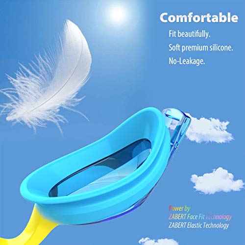 3 Pack Kids Goggles for Swimming, Anti-fog 100% UV Protection, for Kids Age 3-10