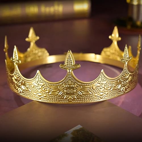 XEUZK King Crown for Men Crowns Tiara for Birthday Party Costume