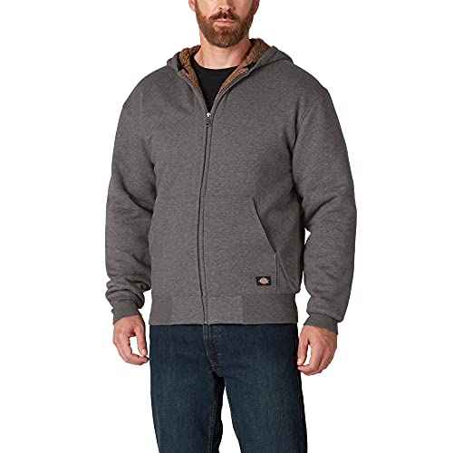Dickies Men's Sherpa Lined Fleece Zip Hoodie