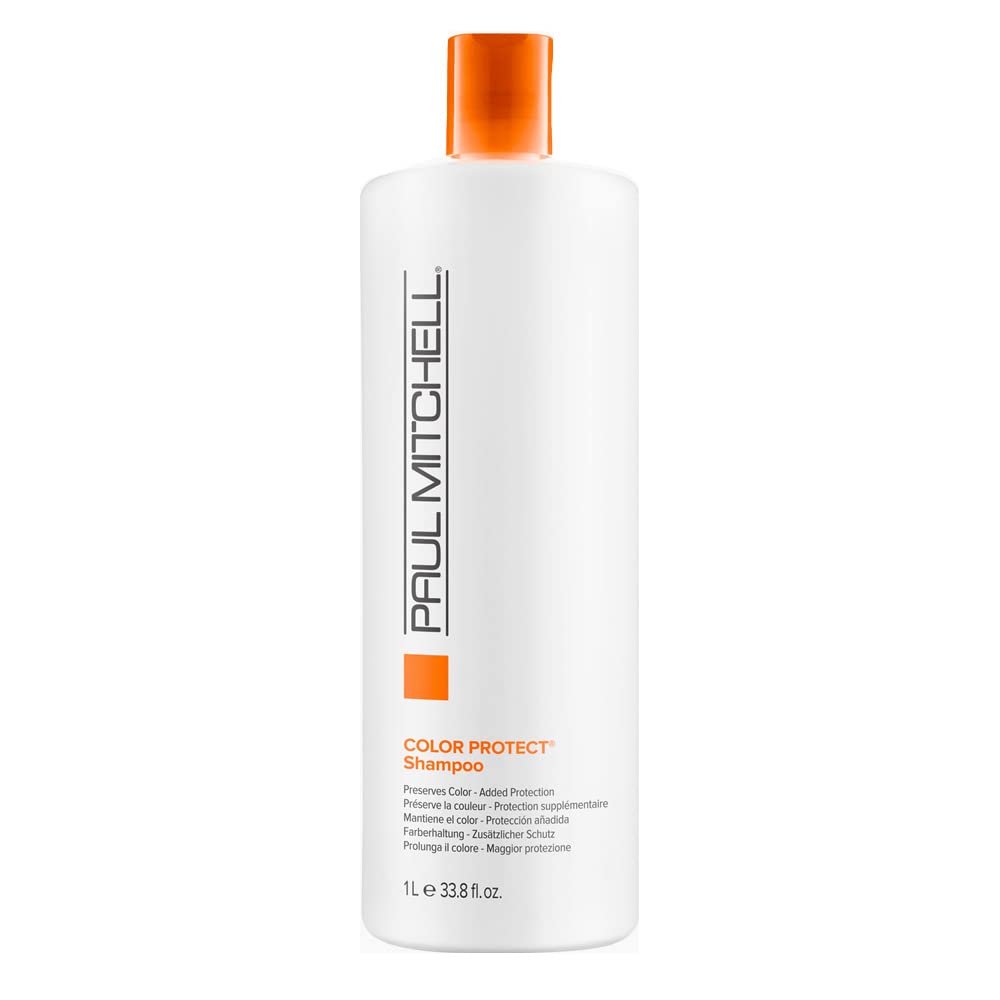 Paul Mitchell Color Protect Shampoo, Prevents Fade + Adds Shine, For Color-Treated Hair, 33.8 fl. oz
