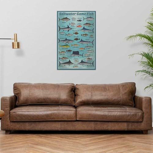 Scorpio Posters Saltwater Game Fish Poster - 24" x 36"