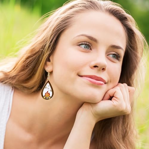 BkeeCten Cute Jewelry Earring Set - Stud and Hook Acrylic Dangle Earrings, Mismatched Enamel & Acrylic Earrings for Women ...