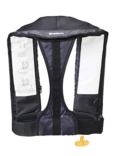 BLUESTORM Stratus 35 Inflatable Life Jacket PFD for Adults | US Coast Guard (USCG) Approved Automatic Self Inflating Life ...