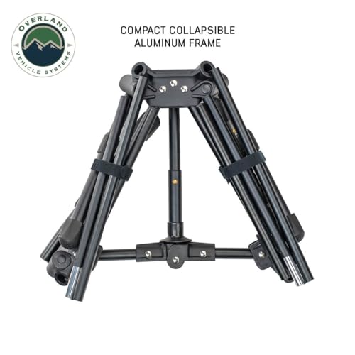 Overland Vehicle Systems Compact Camping Chair – Lightweight Folding Camp Chair with Collapsible Aluminum Frame