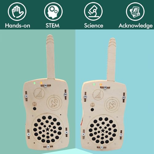 STEM Toys for Age 6-8-13 Crafts Kits Building Your Own Walkie Talkies for Kids Valentine Gifts for 6 7 8 9 10 11 12 13 14+...