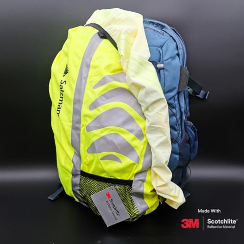 Salzmann 3M Reflective Backpack Cover | High Visibility, Waterproof & Weatherproof | Ideal for Cycling, Running & Hiking