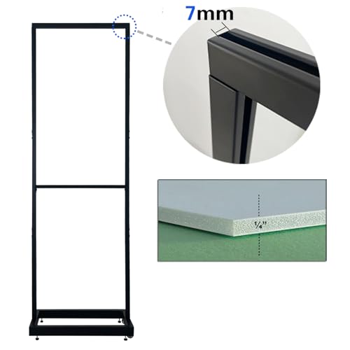JUST 4 SIGNS Premium Poster Foam Board Sign Holder Floor Stand Width 22.5" and Height Adjustable up to 72.3" 3 UNITS (STAN...