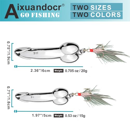 Bass Fishing Lure, Fishing Spoons, Topwater Fishing Lures with Trebles Hooks, Trout Fishing Lures, Fishing Tackle for Fres...