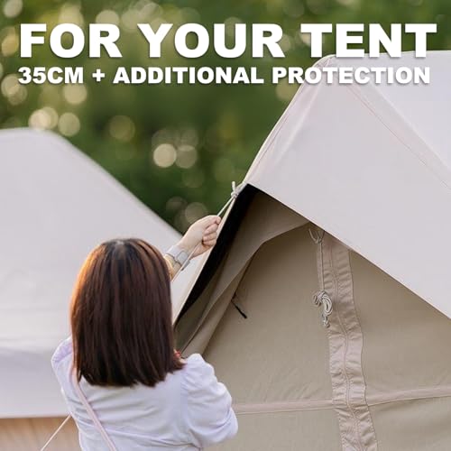 10‘ x 13’ Rain Fly Fits for 6-8 People, 4 Season Waterproof and Ultralight Survival Tent Shelter Awning Sunshade Cloth, Ea...