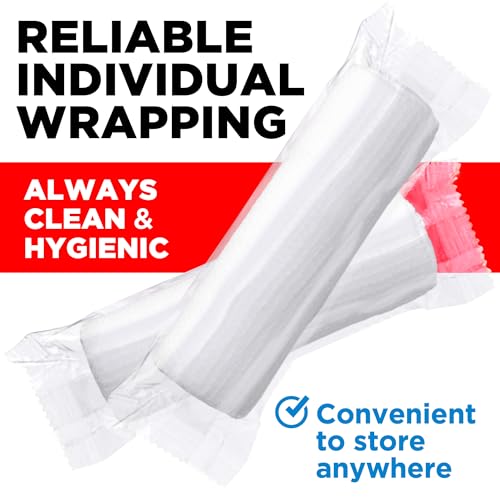 24 Gauze Rolls - 4" x 4.1yd - Soft and Breathable Rolled Gauze - Latex-Free Premium Individually Wrapped Bandages with Bon...