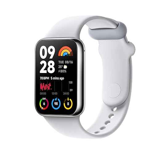 Xiaomi Smart Band 8 Pro Fitness Tracker, 1.74"" AMOLED Display, up to 20 Days Battery, 5ATM, SpO2 Tracking, Sleep and Heart Rate Monitoring, 150+ Training Modes, Pedometer, Silver/Gray