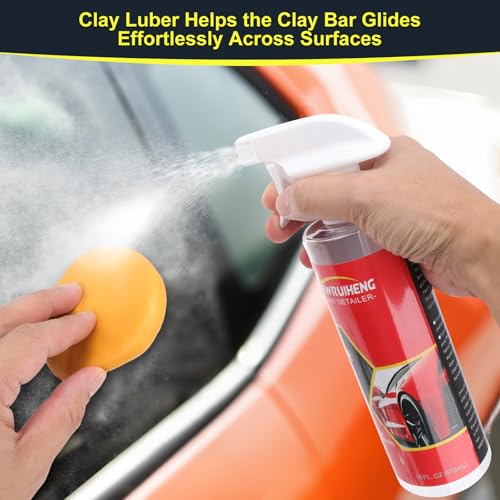 Newruiheng Car Clay Bars Auto Detailing and Clay Synthetic Lubricant Kit with 4 PCS Clay Bars, Clay bar Lubricant Tablets ...