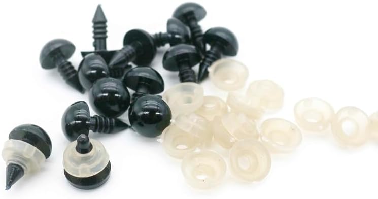 120 Pieces Locking Crochet Stitch Markers for Crocheting Knitting Clip Yarn Row Markers Tapestry Needles and 300 Pieces Safety Eyes