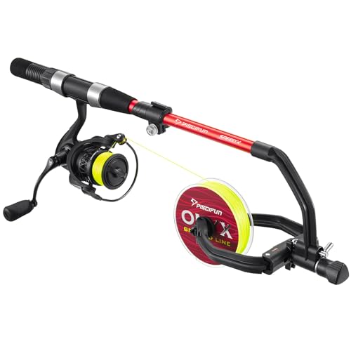 Piscifun Speed X Fishing Line Spool with Unwinding Function No Twist Line with Adjustable Aluminium Handle for Spinning Re...