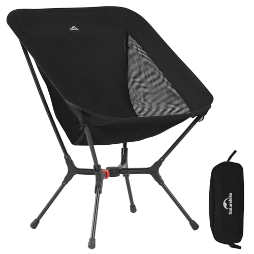 Naturehike YL01 Snap Camping Chair, 1 Second Setup Frame, 441lb Capacity, Portable Backpacking Chair with Storage Bag, Lig...