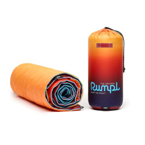 Rumpl Original Puffy Blanket - Warm, Water-Resistant Camping Blanket with 100% Recycled Synthetic Insulation, 52"x75", Ori...