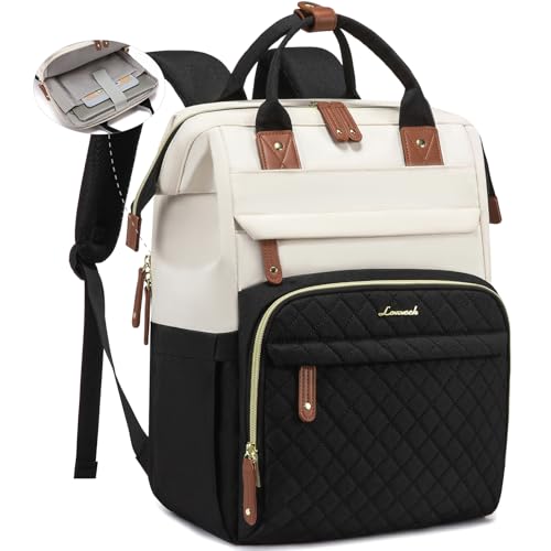 LOVEVOOK Laptop Backpack for Women, 15.6'' Waterproof Nurse Bag Teacher Work Backpack Purse for Women, Travel Computer Bac...